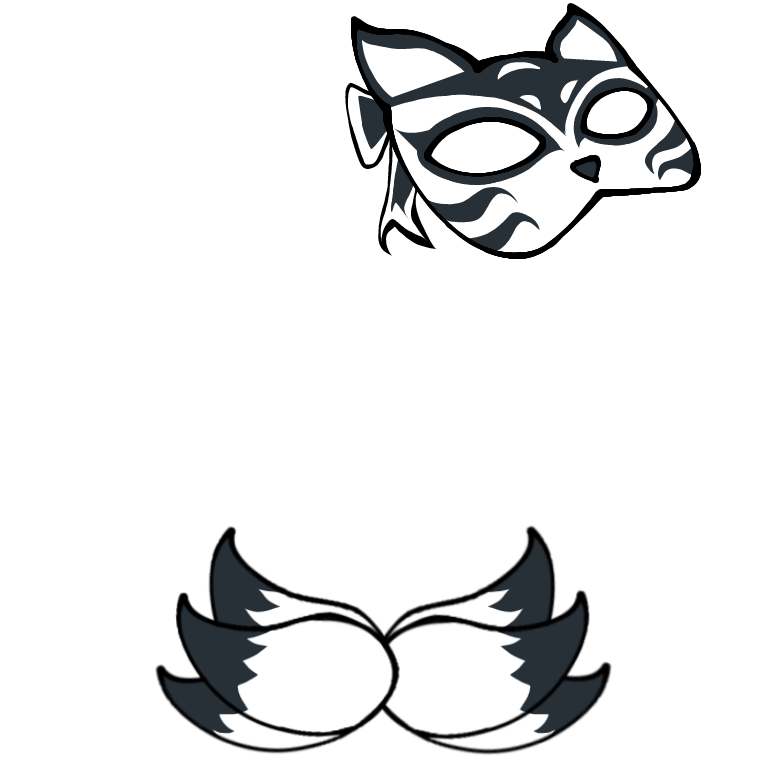 Black Mask Decoration