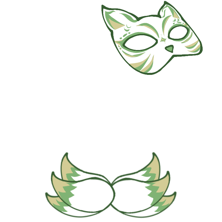 Green Mask Decoration