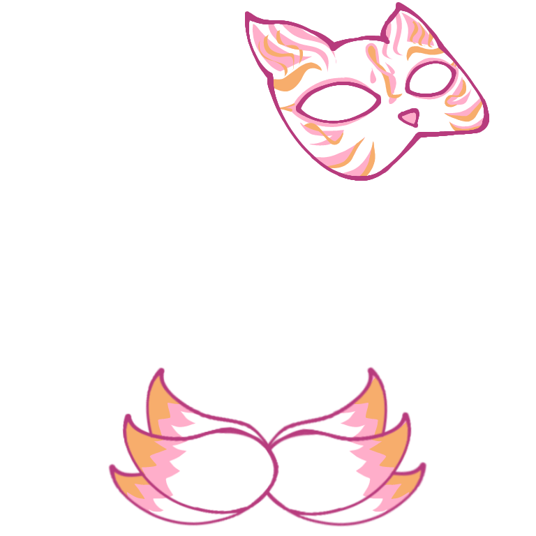 Pink Mask Decoration