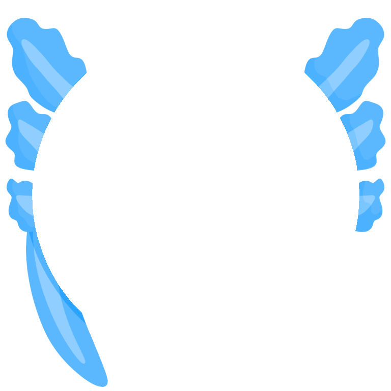 Axolotl Blue Decoration