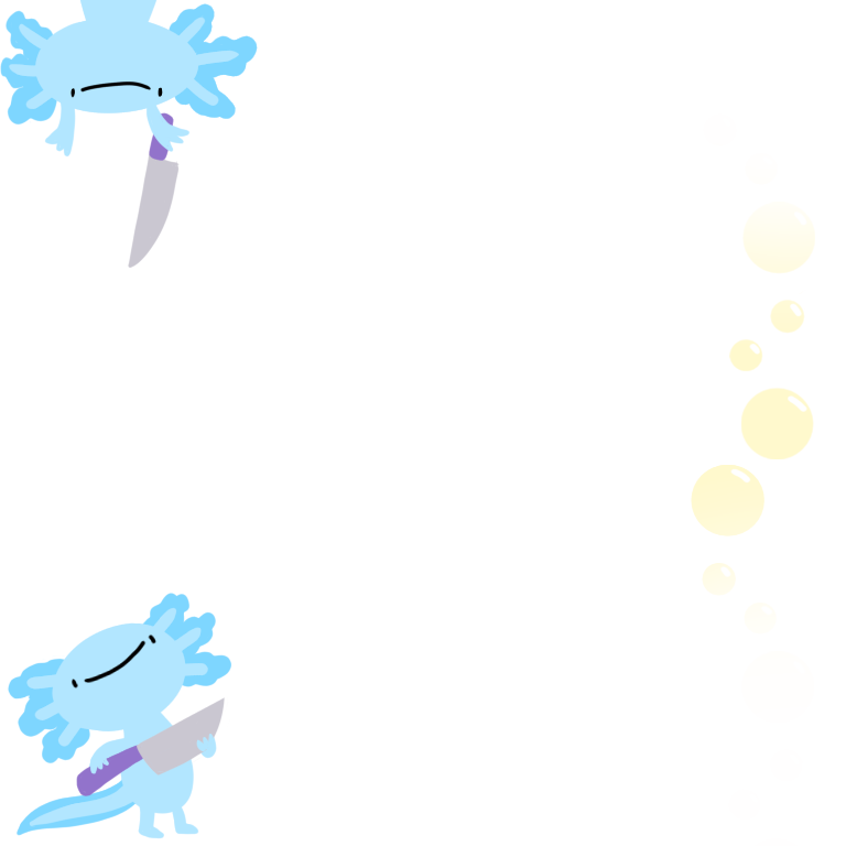 Blue Knife Decoration