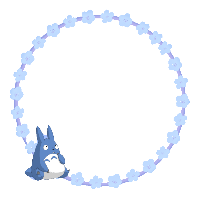 Chu Totoro Animated Decoration
