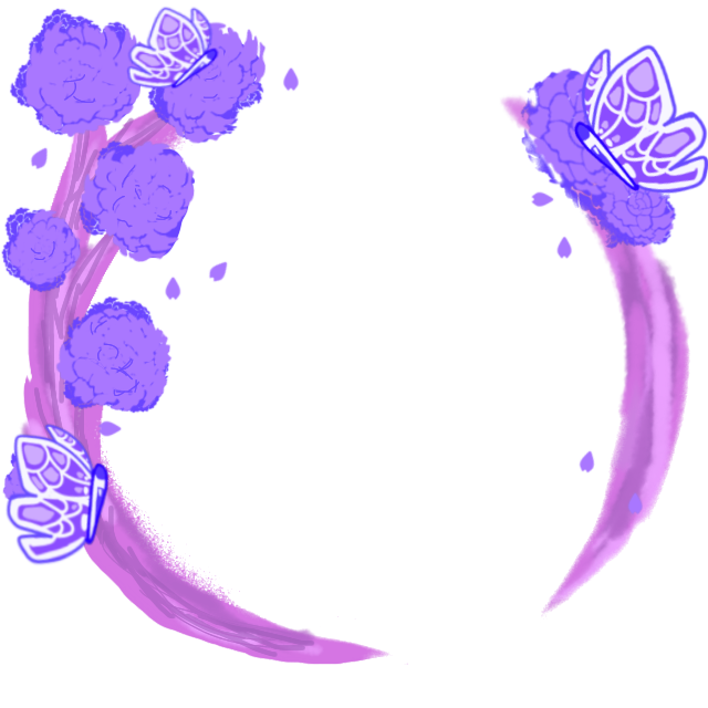 Dandelion Purple Decoration