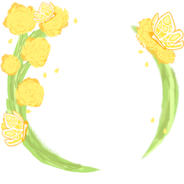 Dandelion Yellow Decoration
