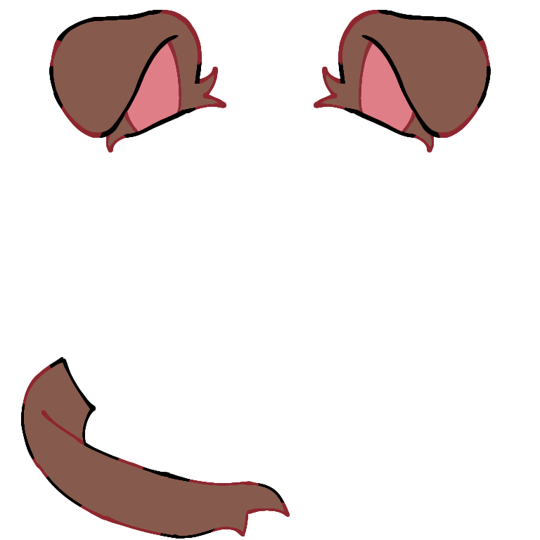 Dog Ears Tail Decoration