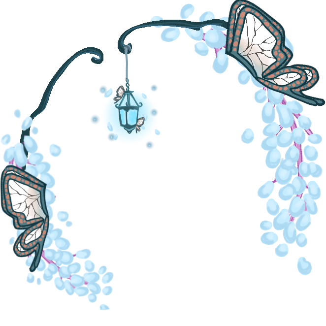 Lantern Blue Decoration