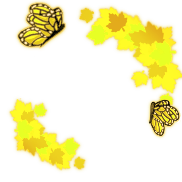 Leaves Yellow Decoration