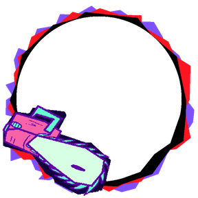 Neon Chainsaw Decoration