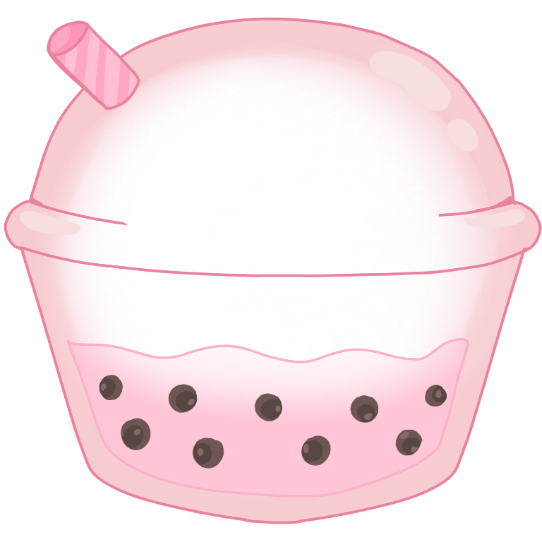 Pink Boba Decoration