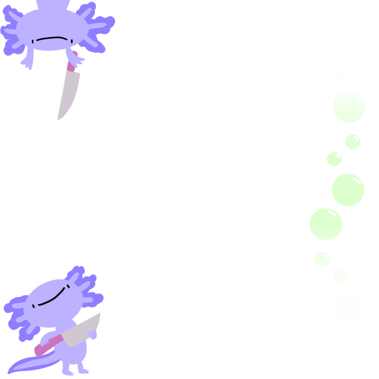 Purple Knife Decoration