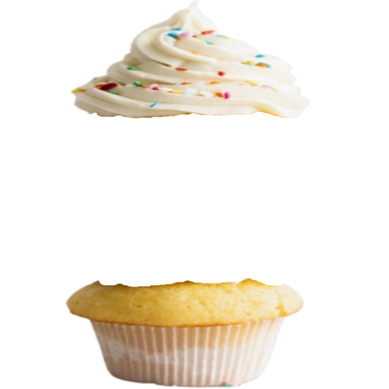 real cupcake Decoration