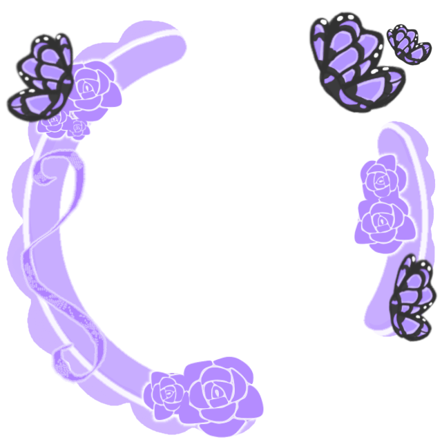 Ribbon Purple Decoration