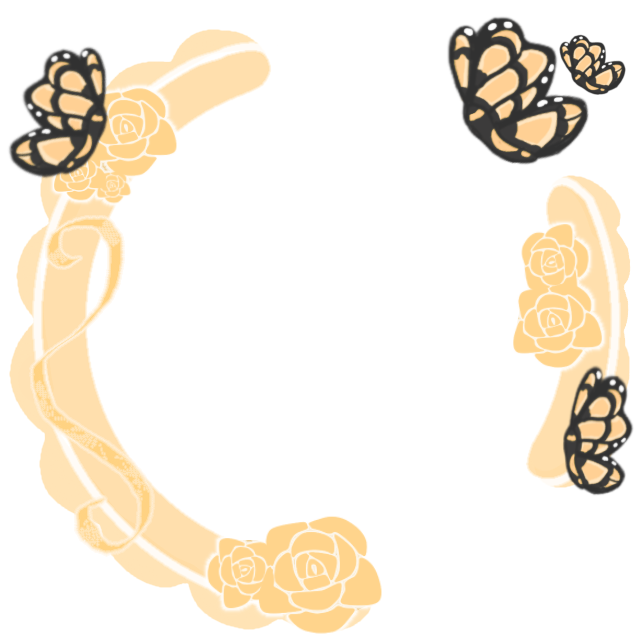 Ribbon Yellow Decoration